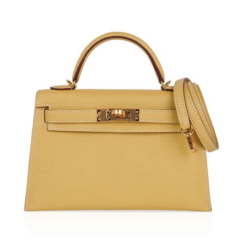 hermes mini kelly yellow|Hermes kelly mini collection.